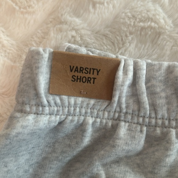 VICTORIA SECRET PINK Curved Hem Varsity SWEAT SHORTS -Size XL - Picture 5 of 11